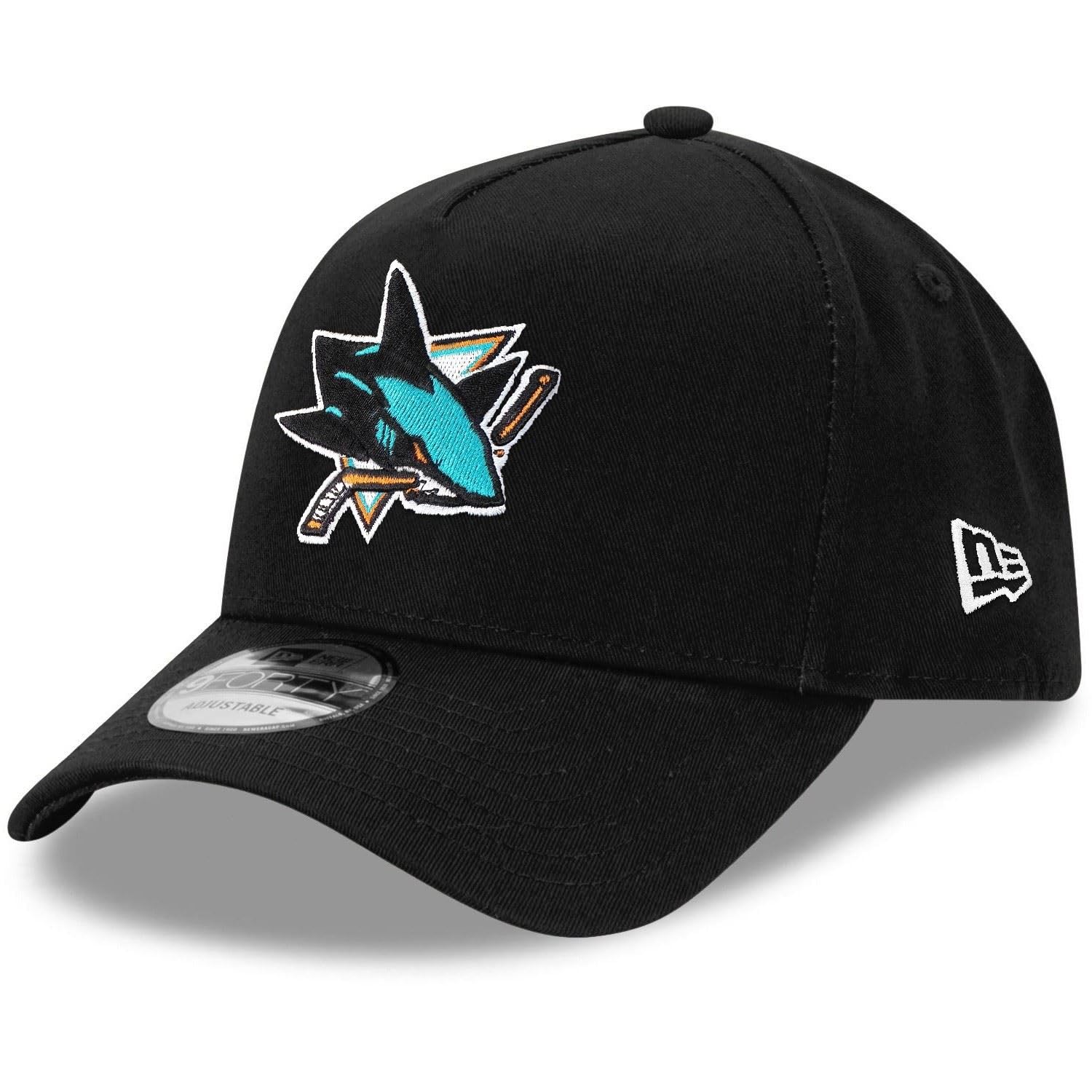 New Era San Jose Sharks 9Forty A-Frame Cap Black