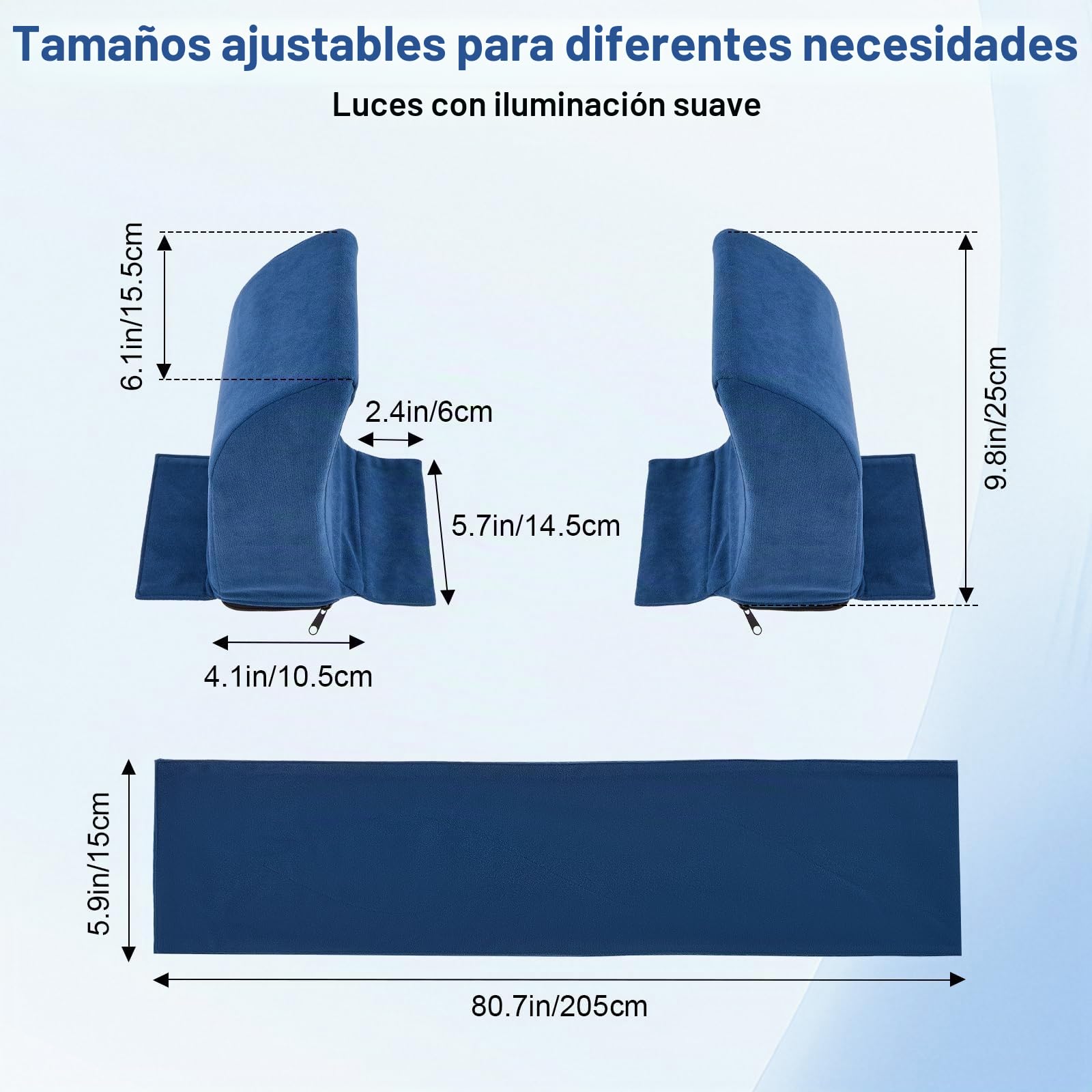 Soporte lateral con cojín antiescaras ajustable para silla de ruedas, soporte lateral universal para silla de ruedas con asas laterales
