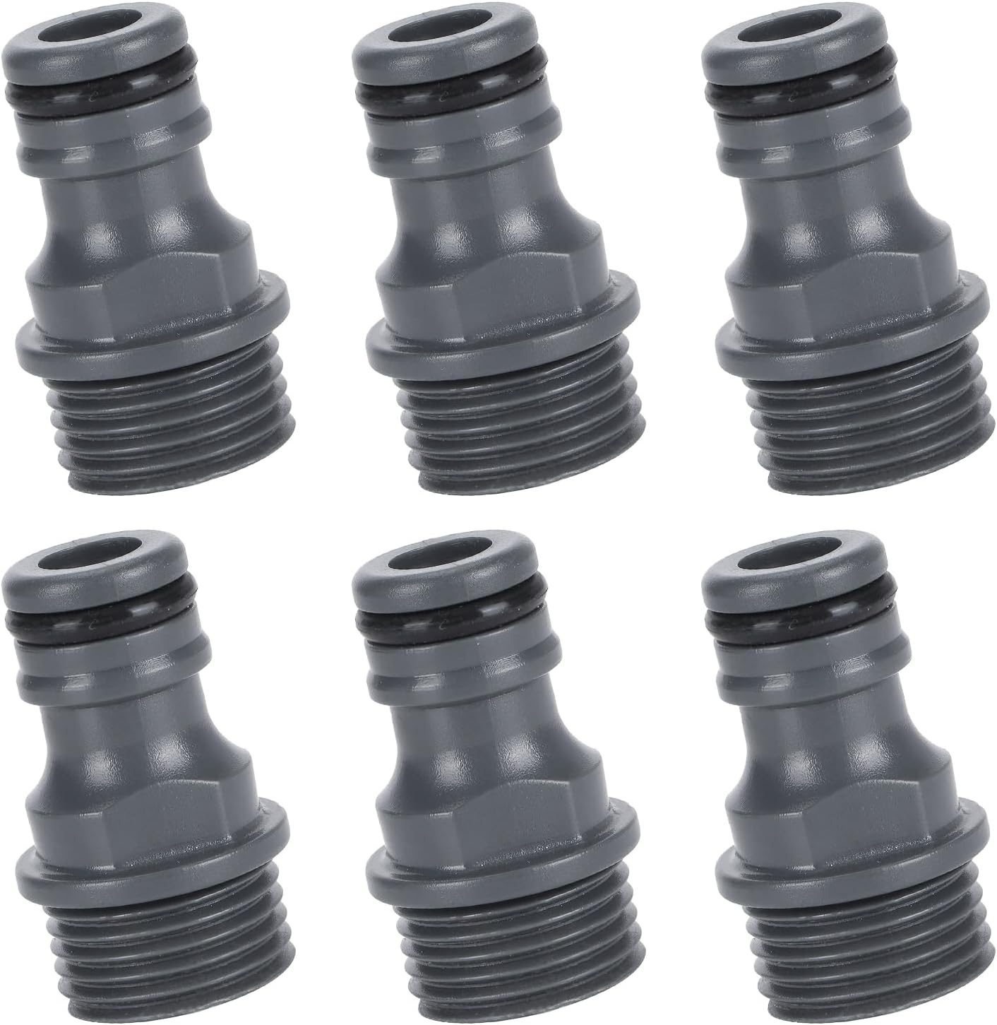 Garden Hose Connector 6 Pcs, 1/2 Hose Pipe Connectors and Fittings, Hose Quick Connector, Tap Connector Hose for Pipe, Connector Tap Nipple Adapter for Tap Adapter