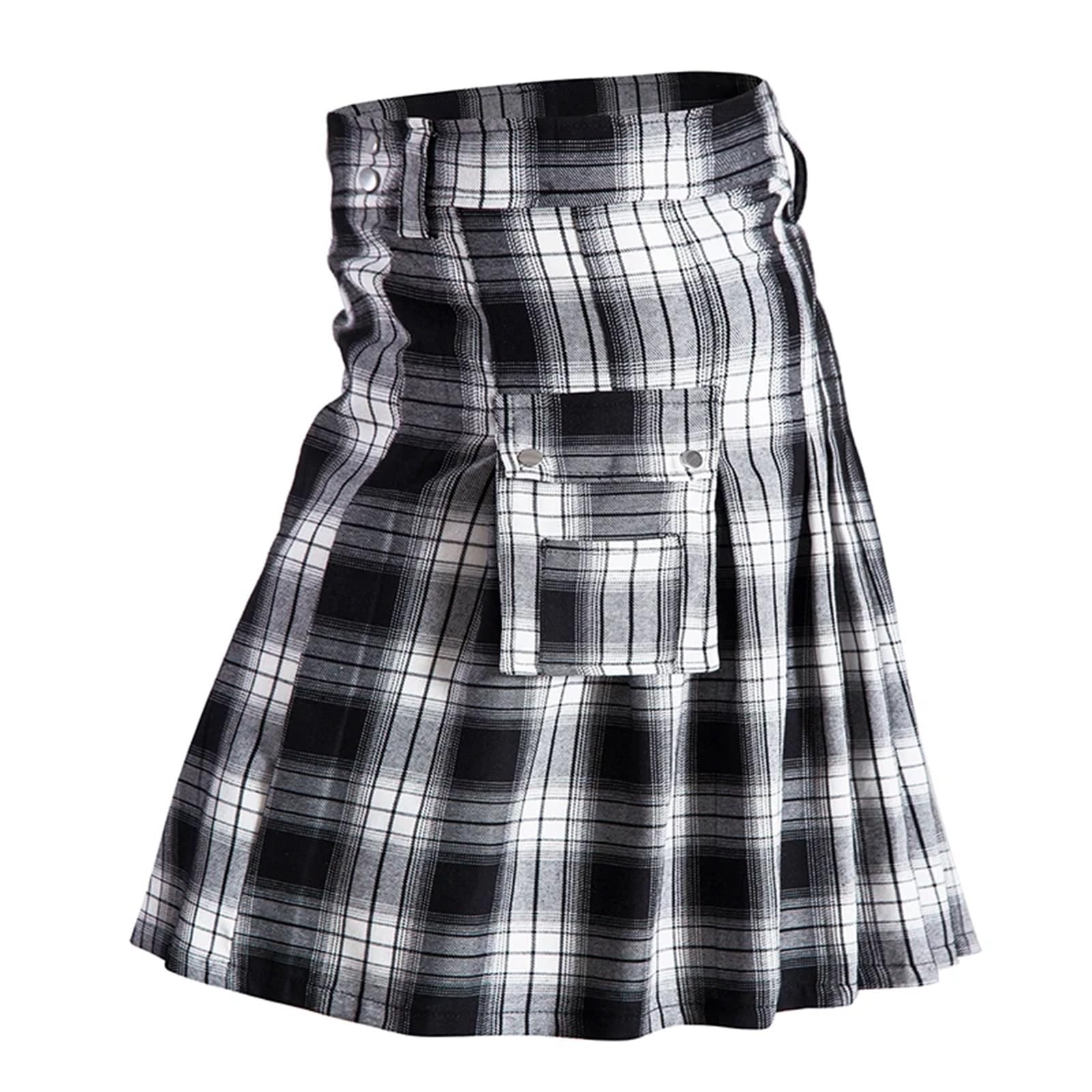 Kilt per Adulti Stile Etnico Uomo Donna Gonna Scozzese Kilt Scozzese in Cotone per Matrimoni(Color3,M(Waist 35inch))