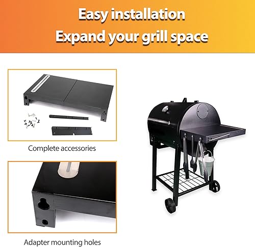 Miniatura 6 de GRISUN Estante de mesa para parrilla Pit Boss serie 700/1000/1150/500, accesorios de parrilla multifunción de acero resistente para parrilla