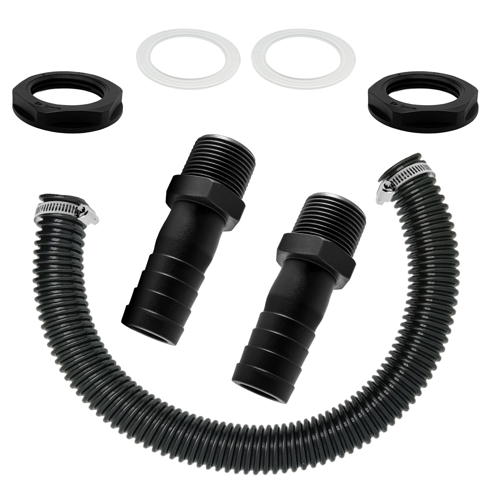 Water Butt Connector Pipe Link Kit, 50 cm Connecting Hose
