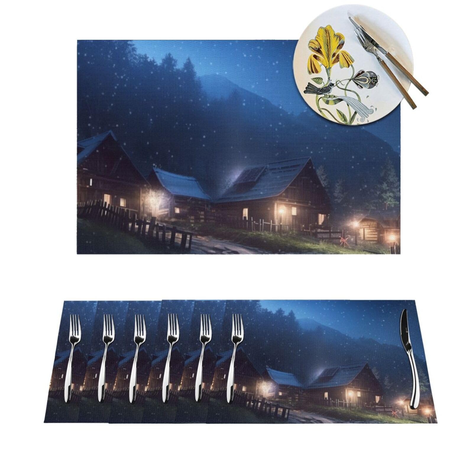 Sets de table rustiques pour embellir les repas conviviaux en cuisine