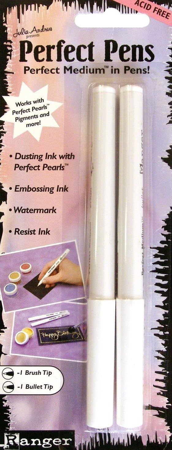 Generic Embossing Starter Kit Bundle 6 Embossing Powders, 1 Anti Static Pad and Two Ranger Embossing Pens Perfect pens