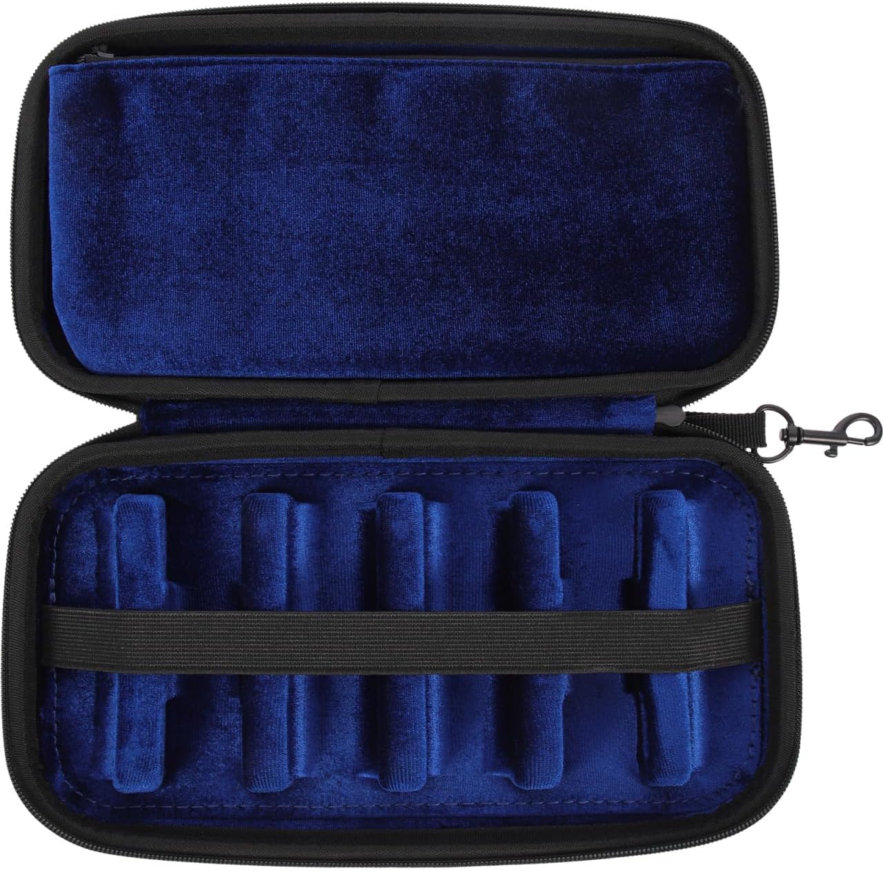Vaguelly Saxophone Mouthpieces Case, Superior Oxford Cloth Clarinet Mouthpieces Case, Lining,Multi Space Woodwind Storage Bag