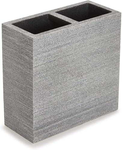 Miniatura 4 de Kassatex Juego de accesorios de baño de 8 piezas de pizarra