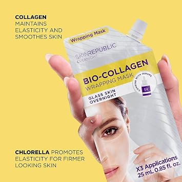 Skin Republic Bio-Collagen Wrapping Mask | Hydrates, Firms & Boosts Radiance