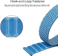 Vista 5 de Bandas de nailon compatibles con Fitbit Versa 2, Fitbit Versa Lite, Fitbit Versa, correa de repuesto suave ajustable transpirable para mujeres