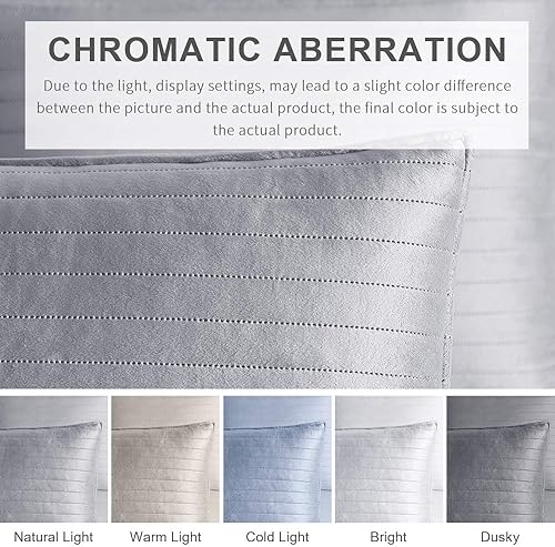 Miniatura 8 de Bourina - Juego de funda de edredón de terciopelo de Sherpa (3 piezas, tamaño grande, doble cara)