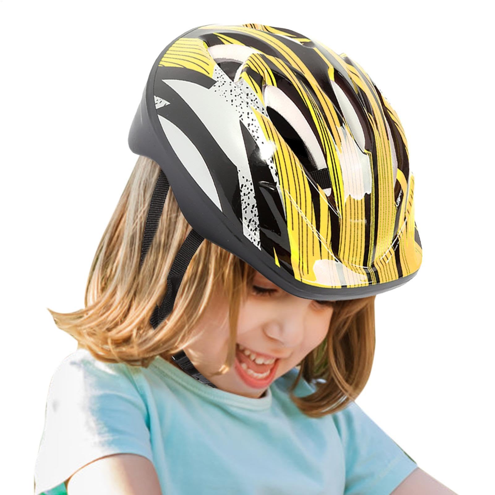 Casco da bicicletta per bambini, leggero, sicuro e infrangibile, casco da bicicletta, per bambini e ragazzi e ragazze, sicuro e confortevole, regolabile 53 – 55 cm (da 3 – 8 anni)