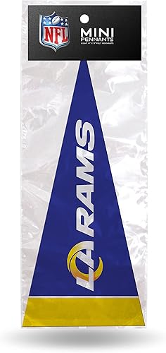 Rico Industries NFL Los Angeles Rams - Juego de decoración clásica de 8 piezas de 4 x 9 pulgadas