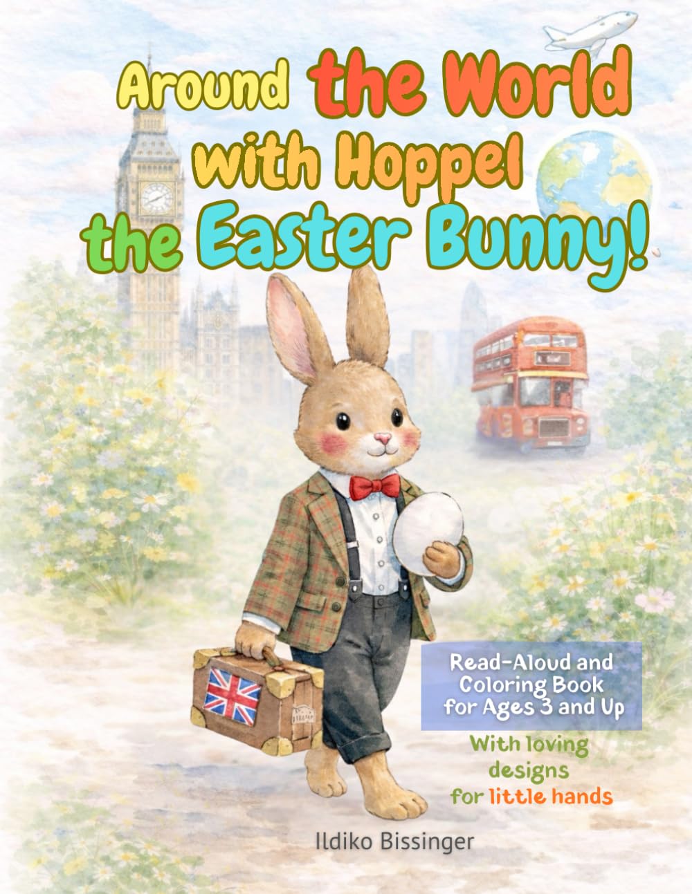 With Hoppel, the Easter Bunny, Around the World!: An Easter journey to read, wonder, and color