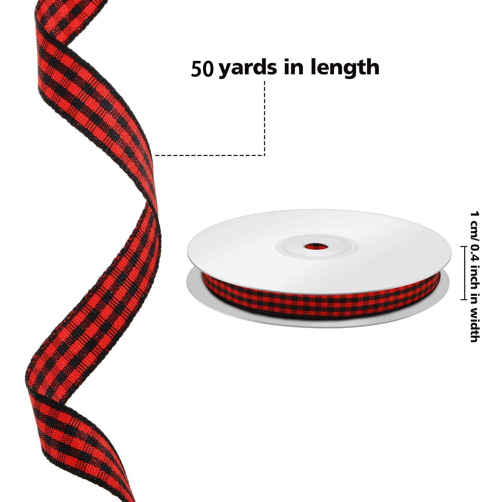 クリスマス リボン サンタ テーマ 赤 黒 白 チェック柄 ワイヤー リボン 赤いクリスマス リース リボン - Etsy 日本 バッファローチェック レッドブラックリボン - 4インチ x 50ヤード 有線エッジ 格子縞 クリスマスリボン リース 農家の装飾に