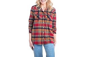 Women's Lumber Jane Hooded Flannel Shirt Jacket