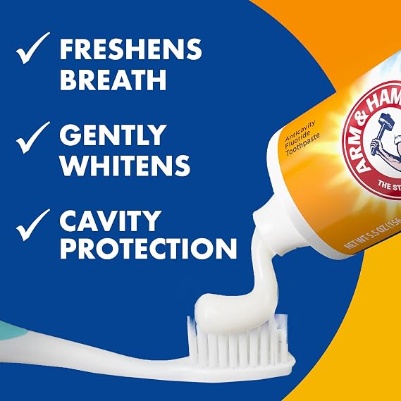 Arm & Hammer Peroxicare Toothpaste 4-Pack, ARM & HAMMER Toothpaste Plus TheraBreath Breath Fresheners 2-Pack