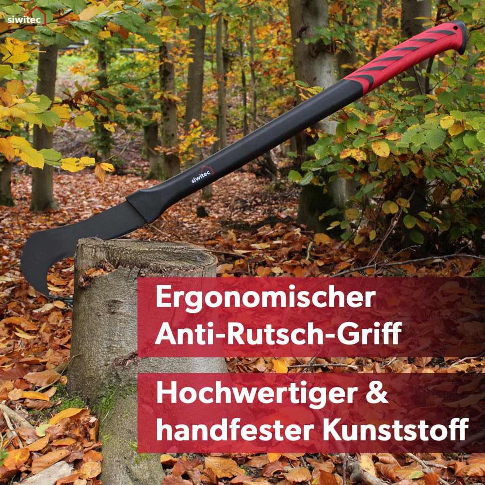 siwitec Machete, Feder-Karbonstahl-Klinge, Kunststoffgriff, Garten Werkzeug Machete, Machete für Garten und Wald
