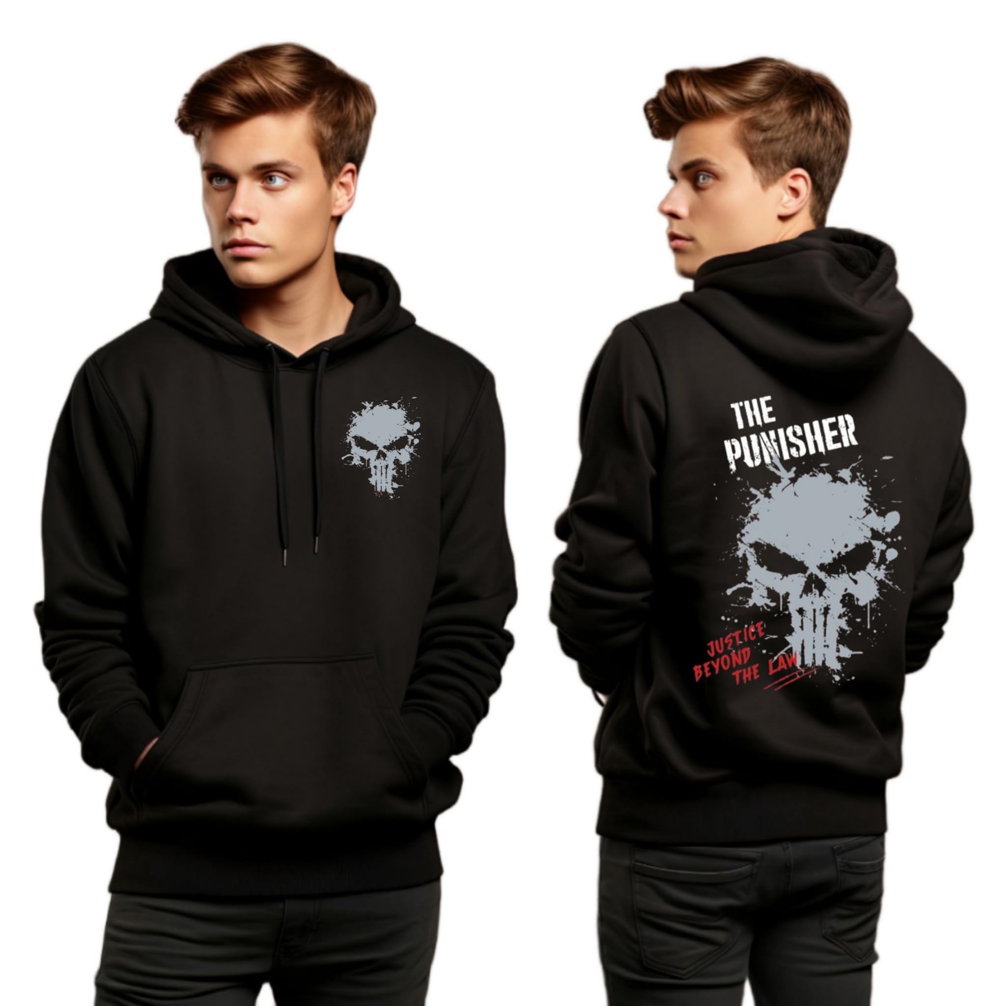 Men’s Graphic Printed Hoodie | Premium Cotton Fleece Pullover | Oversized Unisex Streetwear | Japanese Art Inspired Design | DTF Print Hoodie