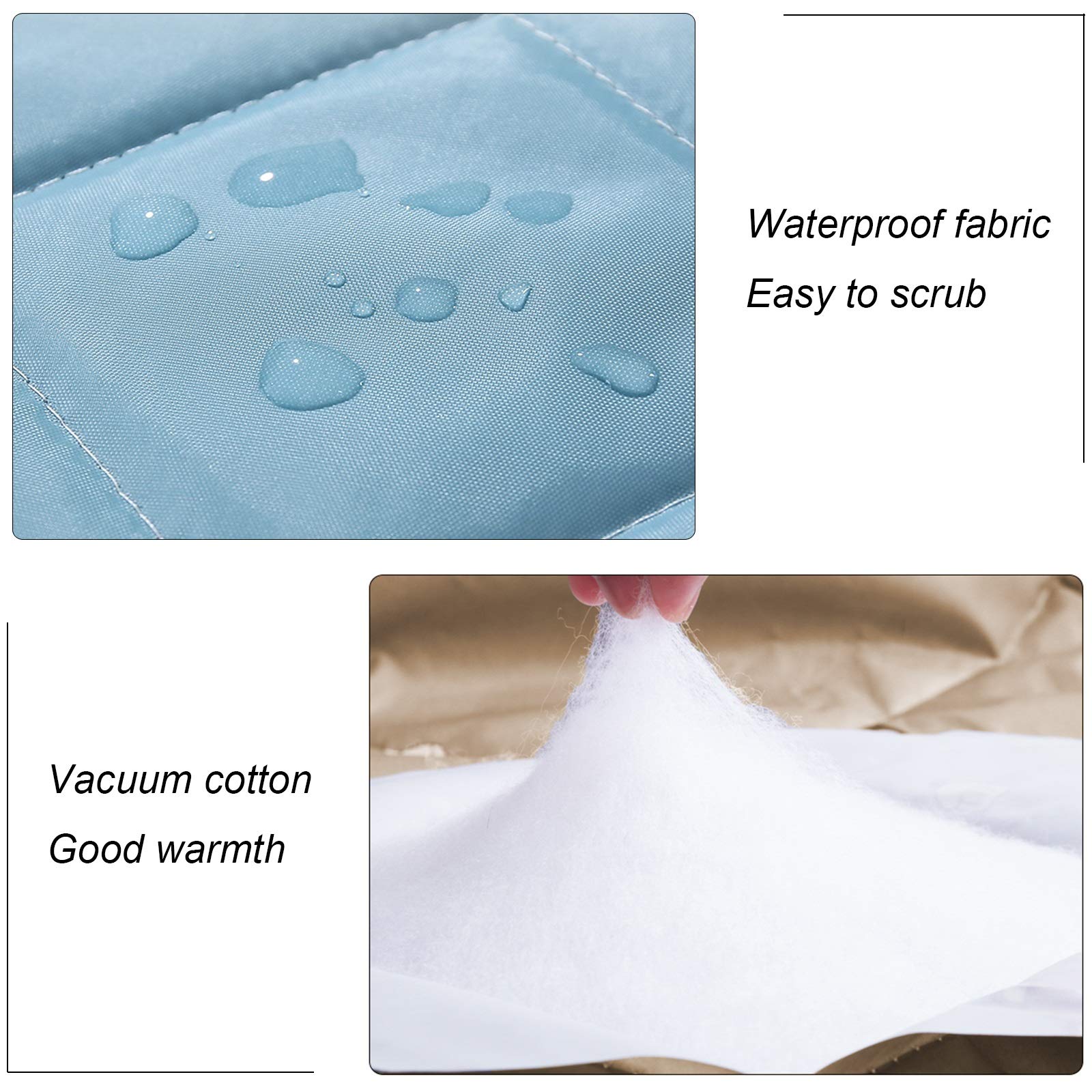WUZMING Magnet-Türvorhang 90x205 Cm - Wärmedämmend, Selbstschließend, EVA-Material, Weiß