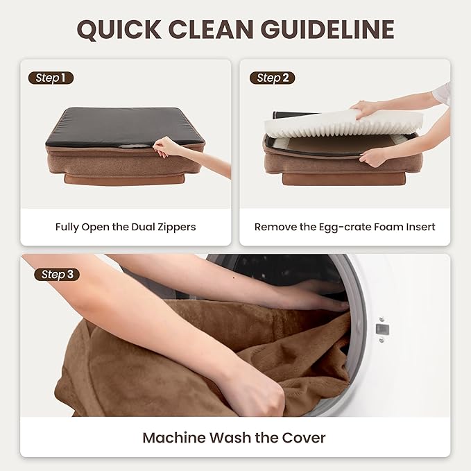 Cama Sofá Ortopédica para Perros Grande 107x76x32 cm Lavable miniatura 9