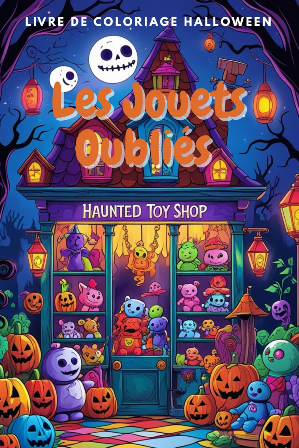 Les Jouets Oubliés – Livre de Coloriage Halloween pour Enfants dès 8 Ans | 78 Scènes de Poupées Effrayantes & Magasin de Jouets | 157 Pages | Une Page sur Deux Vide