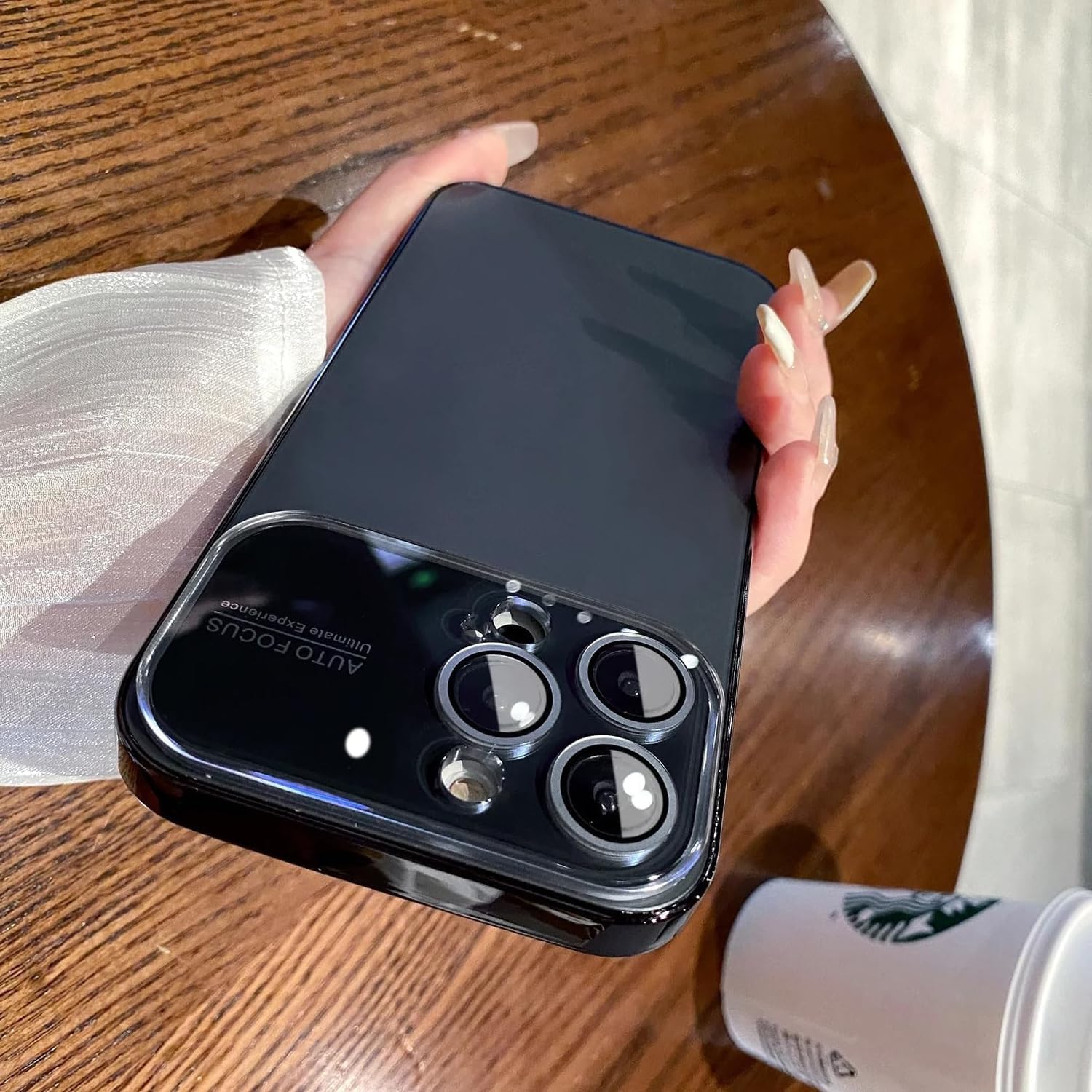 Apurb store for iPhone 12 Pro Max Back Cover Auto Focus Case Soft Matte PC Glass Protective Camera Lens Plating TPU for iPhone 12 Pro Max (Black) (B0D9H4PMQT) Amazon Price History, Amazon Price Tracker