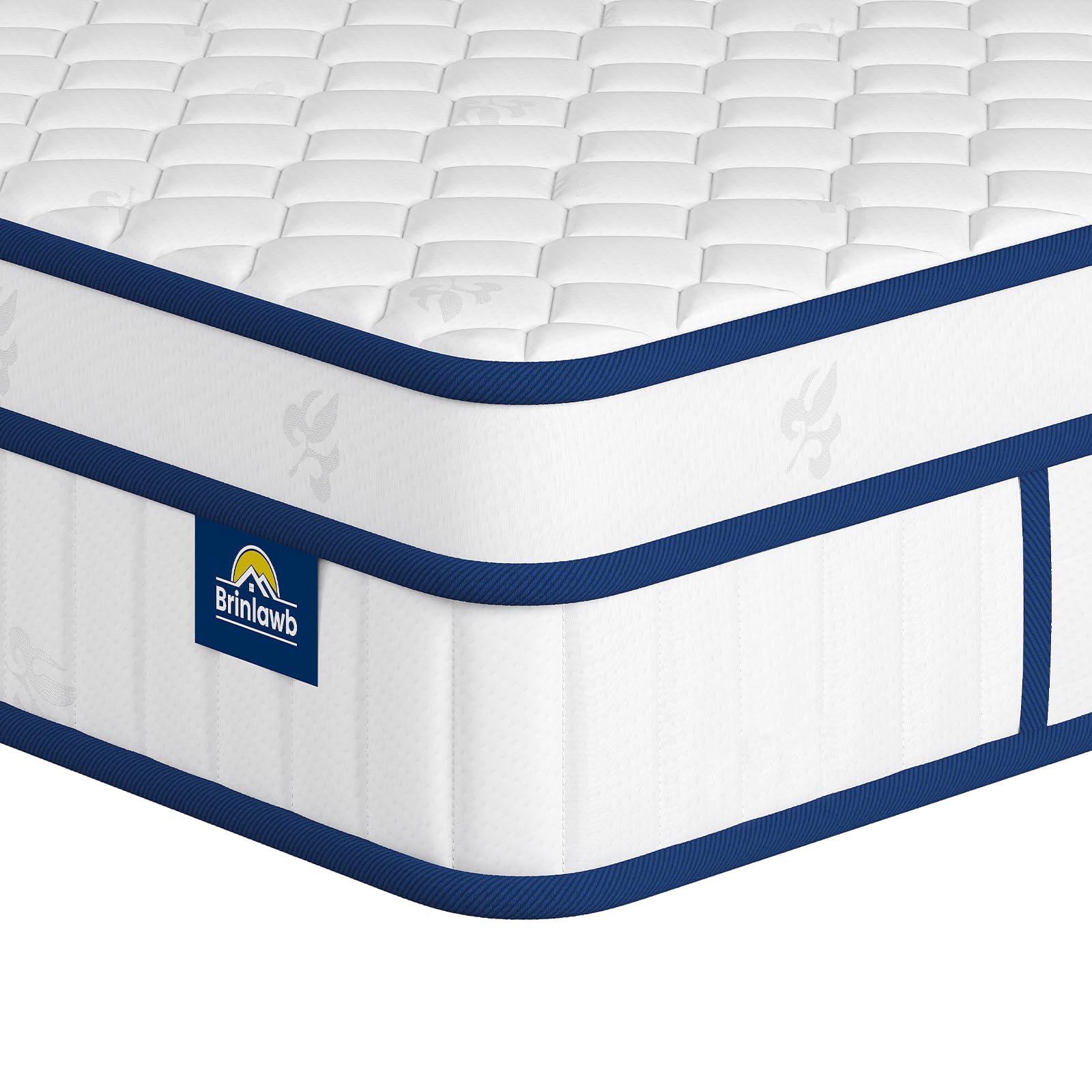 Brinlawb 3FT Single Mattress, 21cm Depth, 7-Zone Hybrid Pocket Sprung, Dual-Sided Firmness (Plush & Firm) Breathable Skin-Friendly Cover, Multi-Layer Construction, Low Motion Transfer for Quiet Sleep