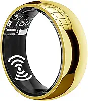 2025, Anel Inteligente, Monitor De Saúde Para Familiares, Frequência Cardíaca, Sono E Fitness, Prata, Preto, Dourado, Resistente À Água Ip68 (Dourado, 12)