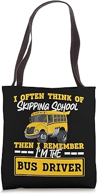 School Bus Driver Tote Bag