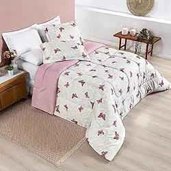 Edredom Avulso Casal, Micropercal 400 Fios, Estampa Diversa, 220x200cm, Antibacteriano, Sortido