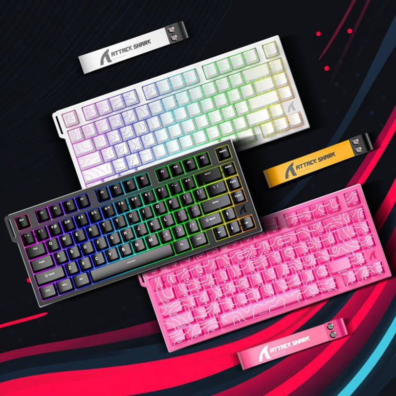 Amazon.com: ATTACK SHARK R82HE 75% Rapid Trigger Mechanical Gaming