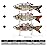 TRUSCEND Easy Catch Swimmax, Magic Noisy Turbulent Wiggling and Vibrating Actions for More Bites, Segmented Swimbait Jointed by Dyneema Strongest Fiber, Lifelike Fishing Lures for Relax Family Fishing