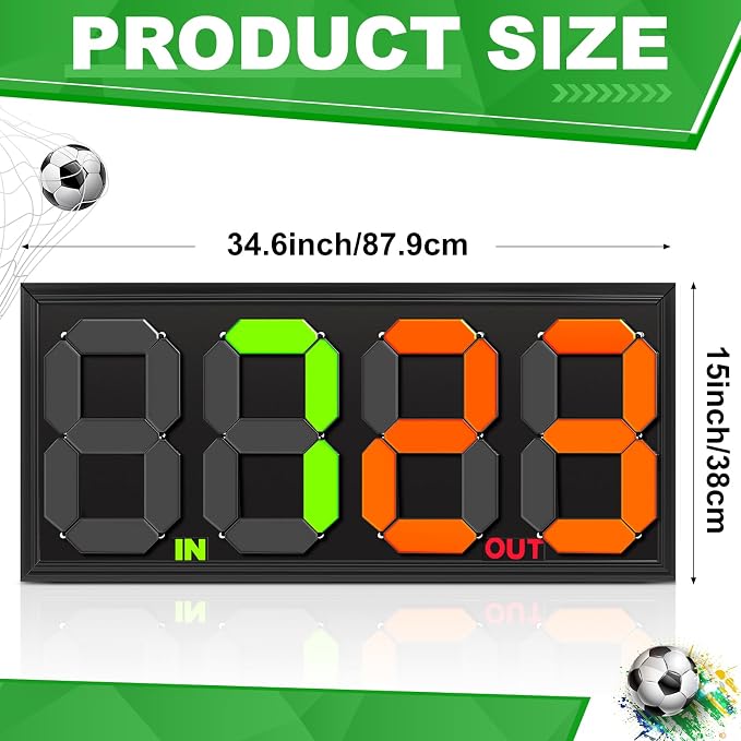 Tablero manual portátil para cambios en fútbol miniatura 3