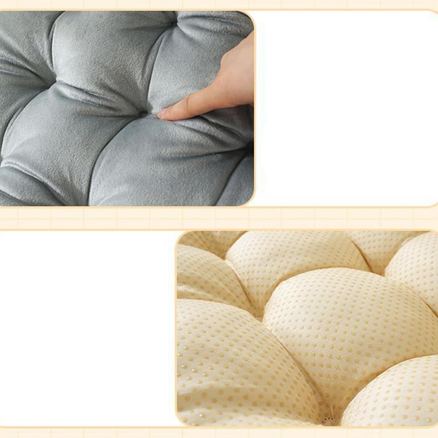 [DLAWF] 長座布団 洗える 座布団 フロアクッション 大きい 厚め おしゃれ ざぶとん クッション カラー3 お尻が痛くならな