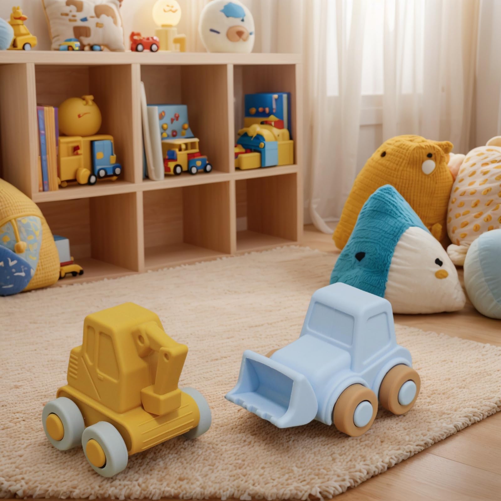 Ginbear Jouet en silicone pour bébé à partir de 9 mois - Véhicule d'éveil souple (12-18 mois) - Jouet non toxique pour les tout-petits de 1 à 3 ans - Sans BPA Ginbear Jouet en silicone pour bébé à partir de 9 mois - Véhicule d'éveil souple (12-18 mois) - Jouet non toxique pour les tout-petits de 1 à 3 ans - Sans BPA