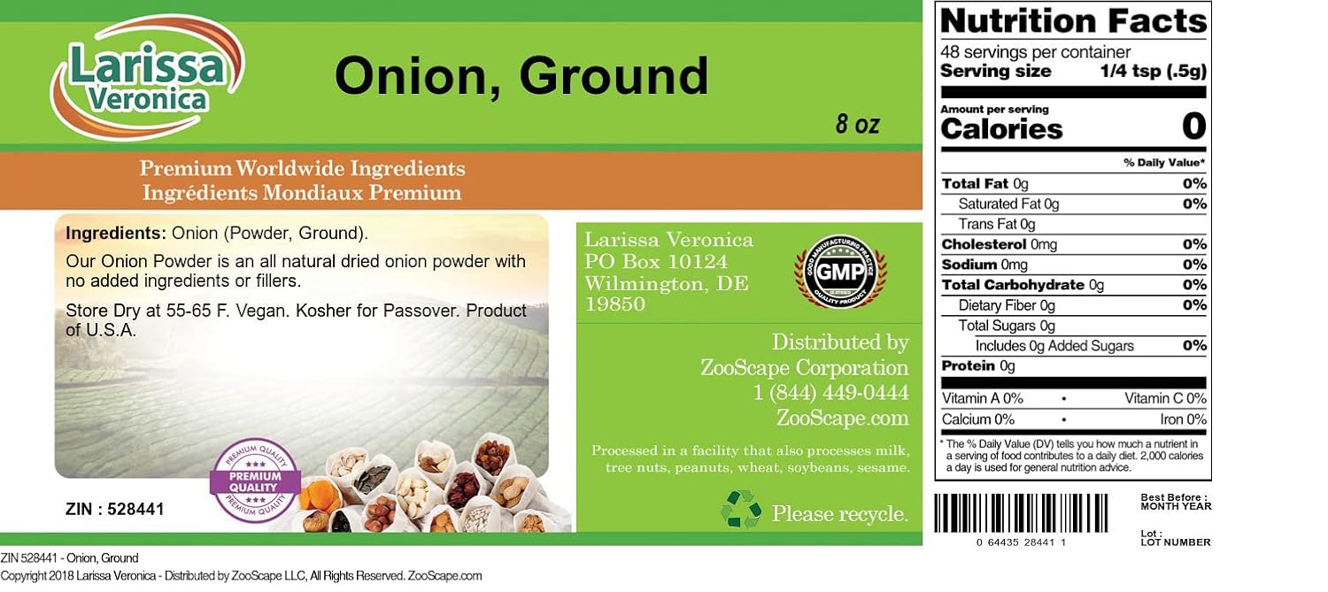 Onion, Ground (8 oz, ZIN: 528441) - 2 Pack