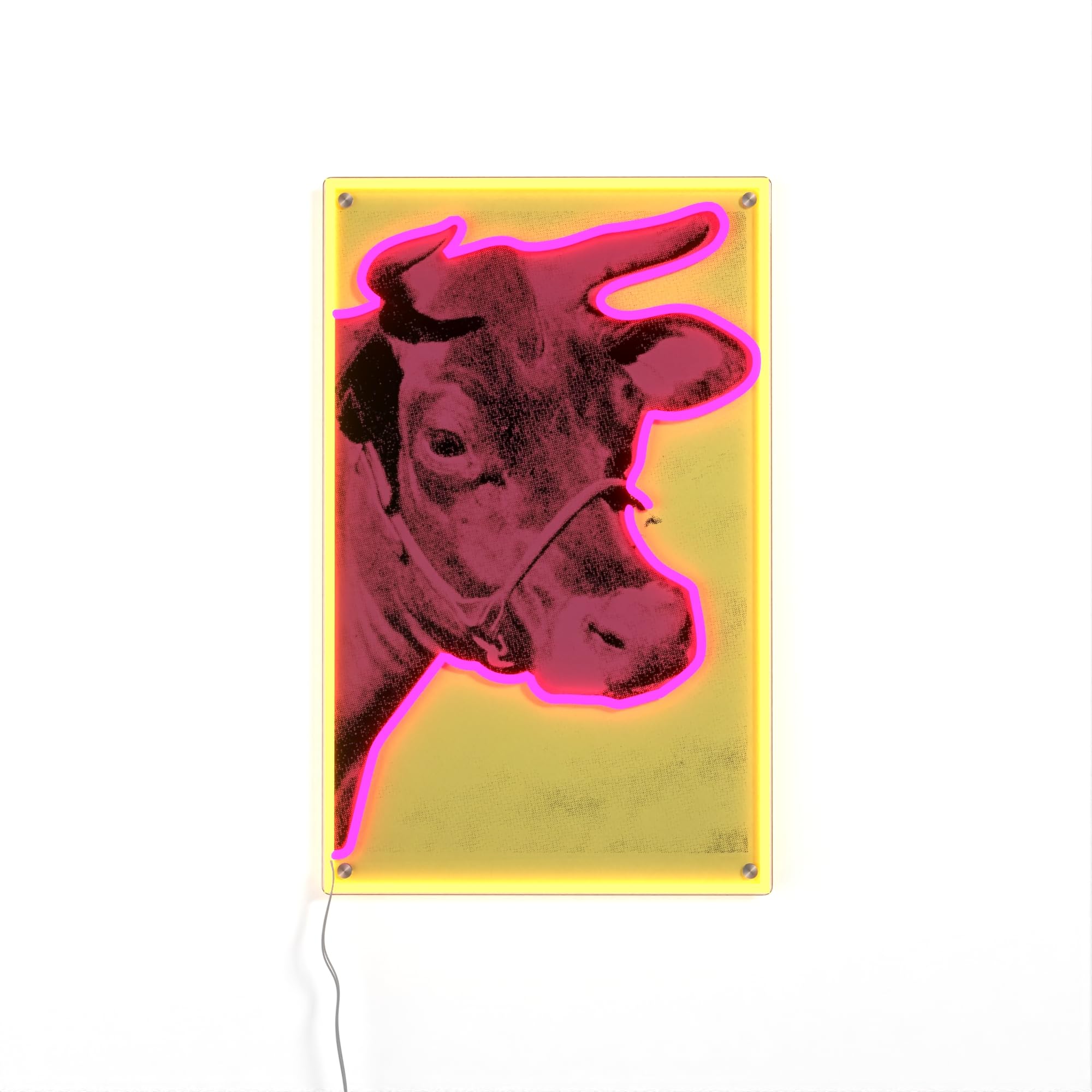 Yellowpop Andy Warhol Cow