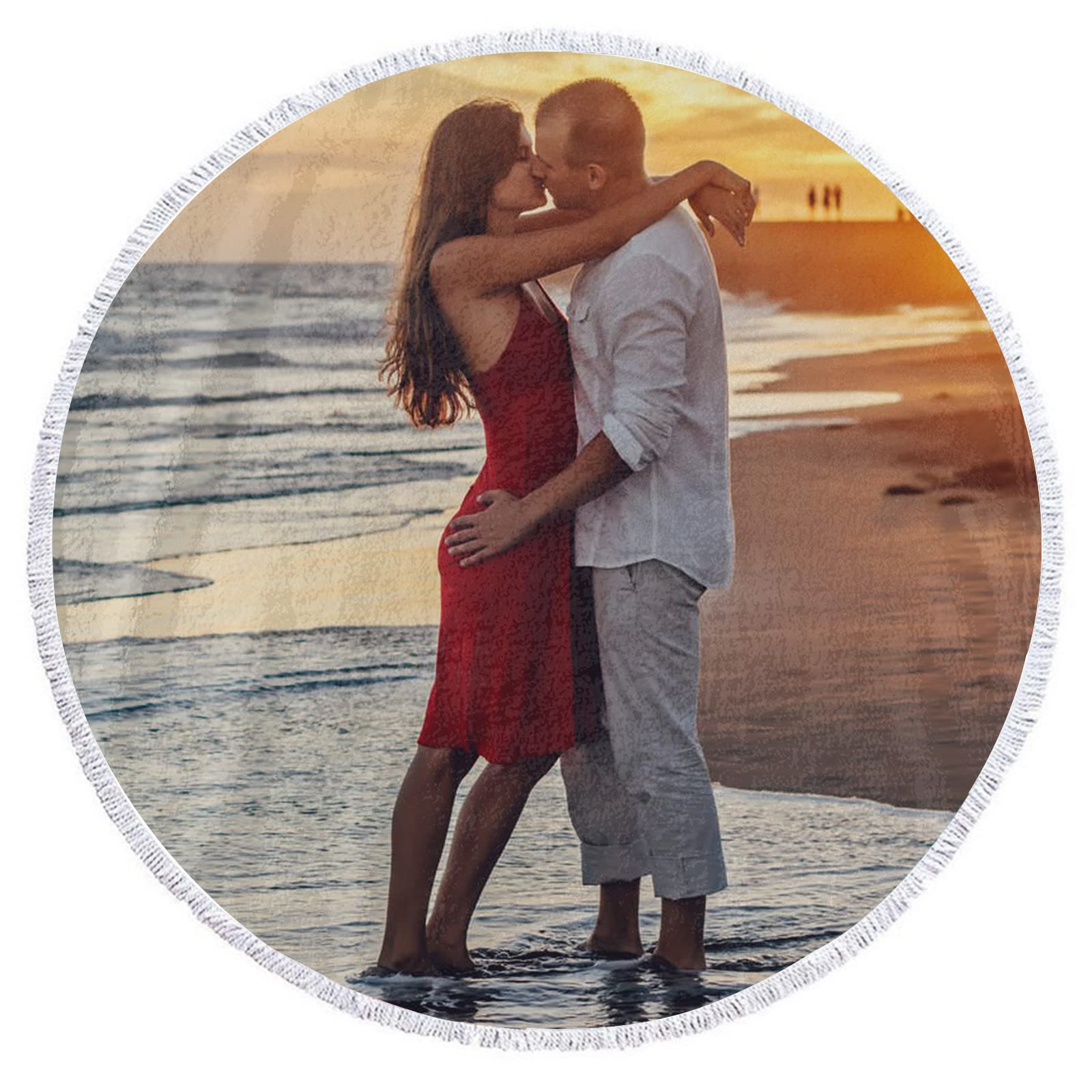 Reuhen Personalized Beach Towel with Photo and Text,Custom Lightweight Microfibre Bath Towel with Logo and Name,Quick Dry Towel for Bath, Beach, Summer, Pool Party, Gift for Family,Friend