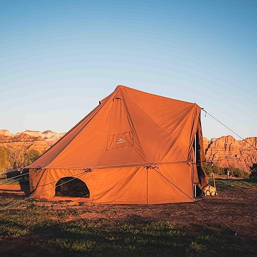 Vista 27 de WHITEDUCK Regatta - Tienda de campaña de lona con StoveJack, impermeable, 4 estaciones de lujo para acampar y glamping Yurt Tent al aire libre