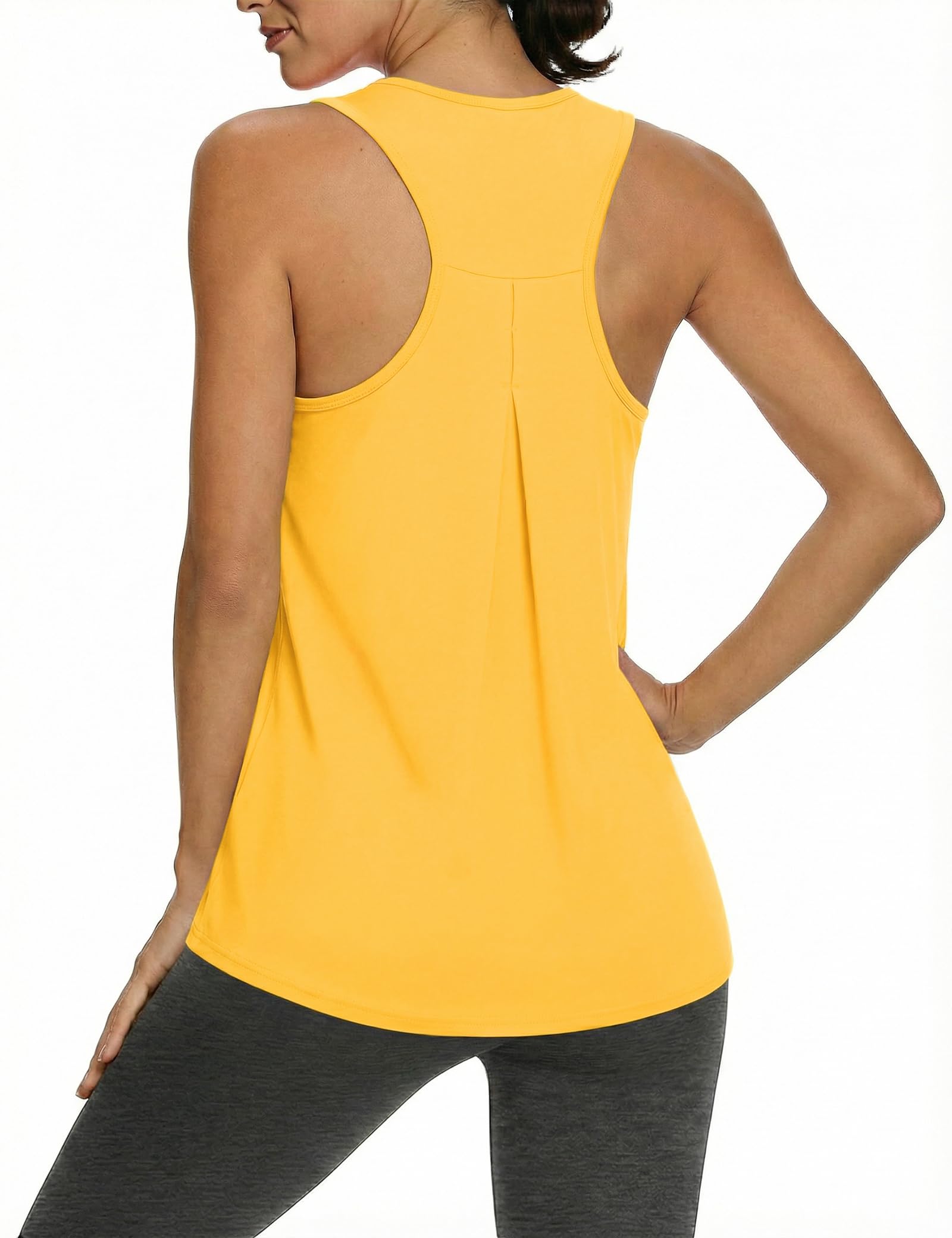Gyabnw Sporttop Damen Racerback Fitness Tanktop Atmungsaktiv Leicht Schnell Trocknend Gym Top für Yoga Joggen Outdoor-Training