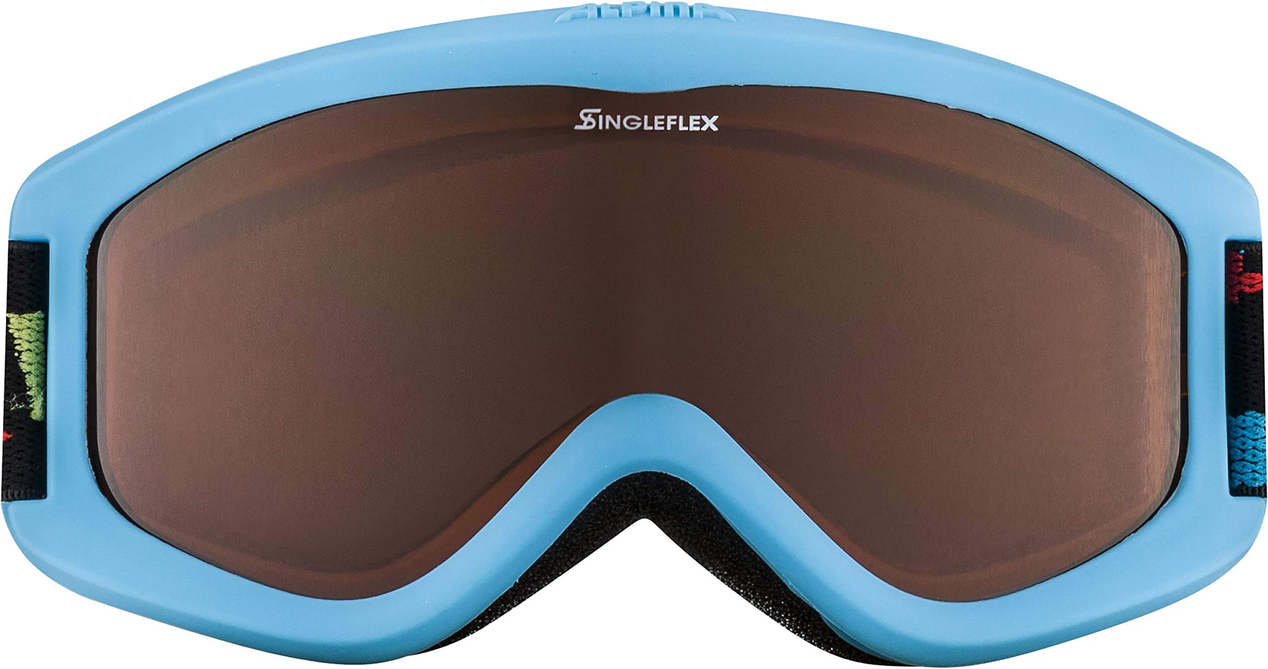 ALPINA CARVY 2.0 - Masque de ski antibuée, extrêmement robuste et incassable avec protection UV 100% pour enfants