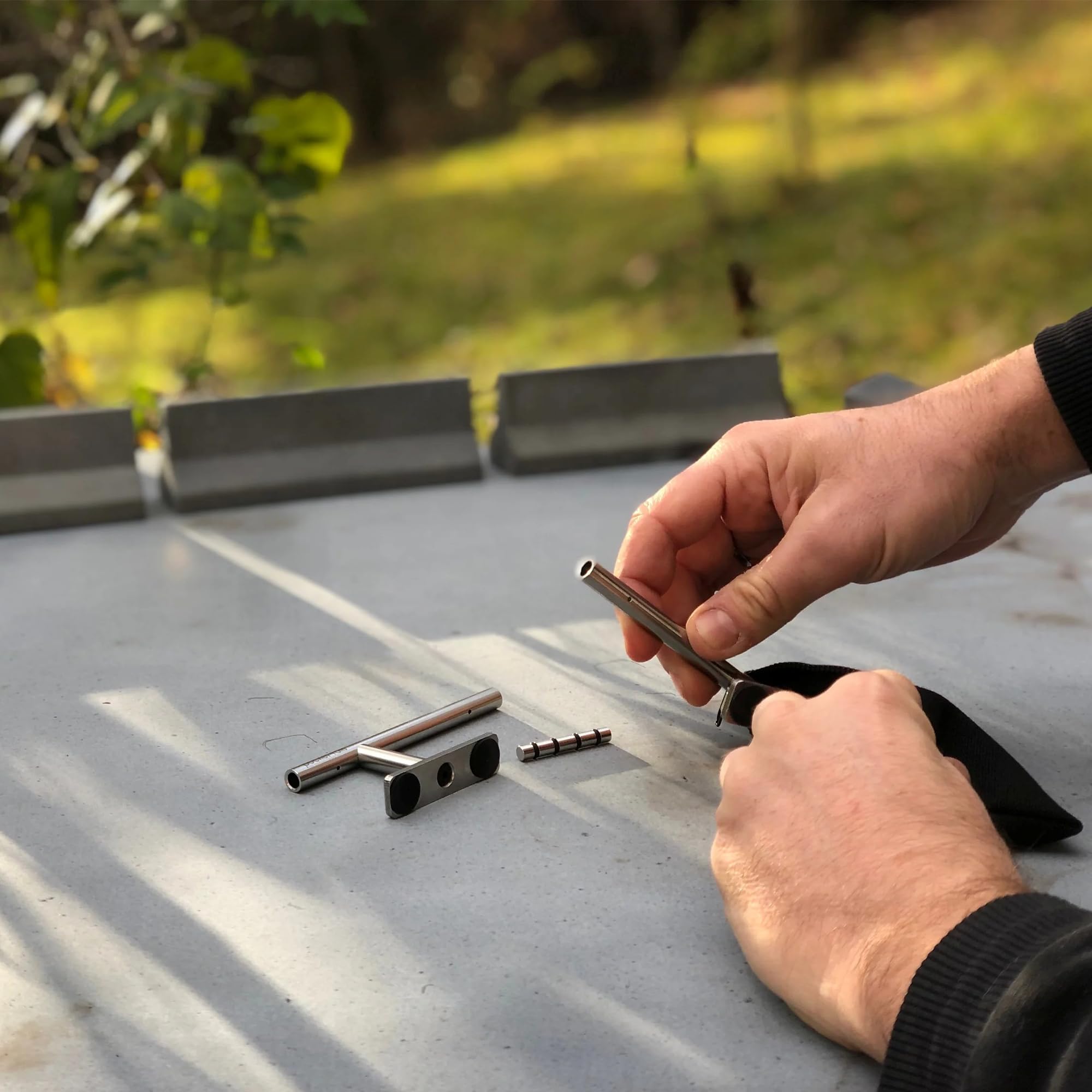 CRESKATE Pocket Rail – Rail de Fingerboard Modulable Acier INOX 23 cm