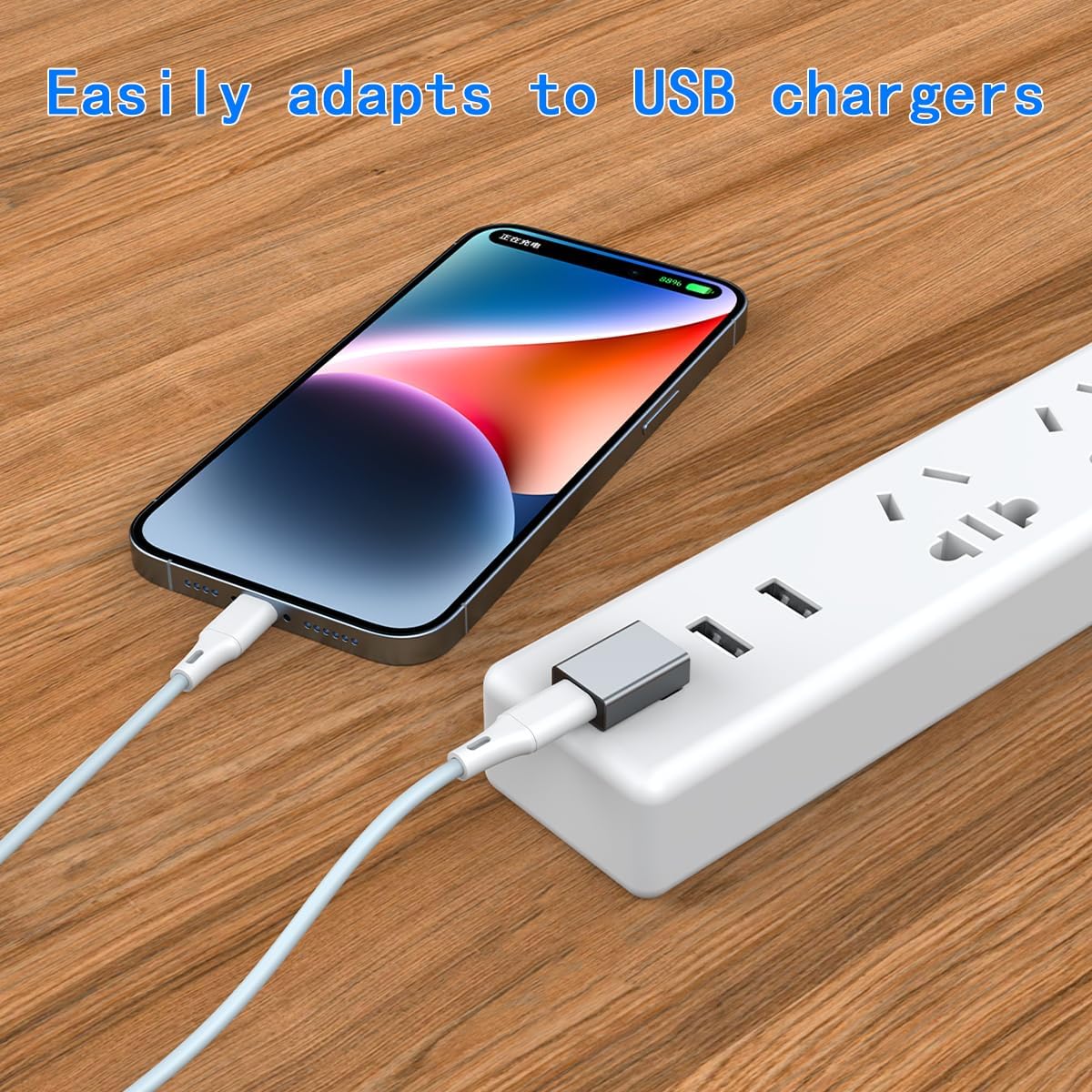 2Pcs USB 3.1 to USB C 90° Angle Adapter USB A Male to USB C Female L-Shaped Angle Connector, for OTG Data Transfer 3A Charging, for PC Laptop Tablet