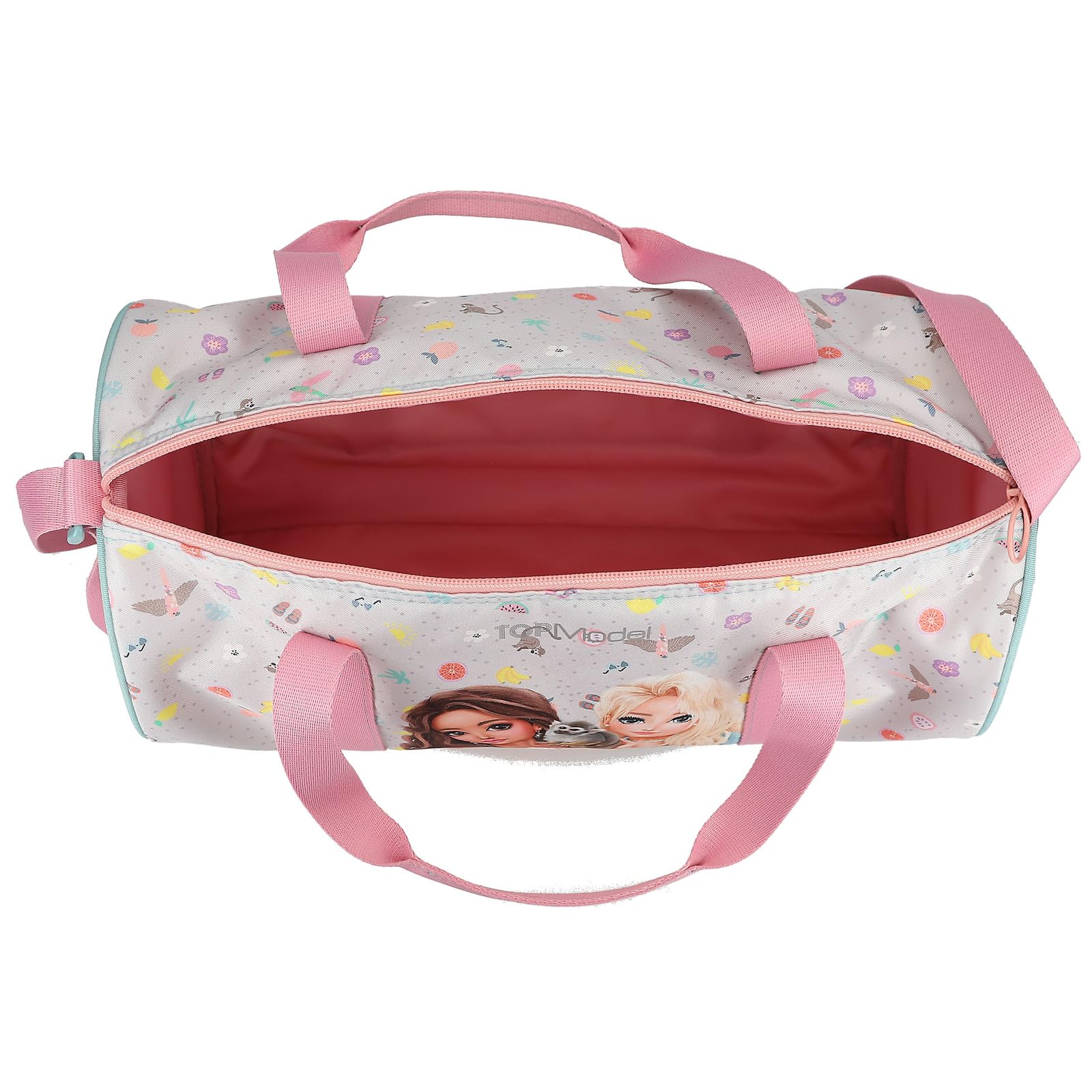 Sac De Sport TOPModel My BFF Rose Et Gris Avec Paillettes - Forme Ajustable Pour Filles