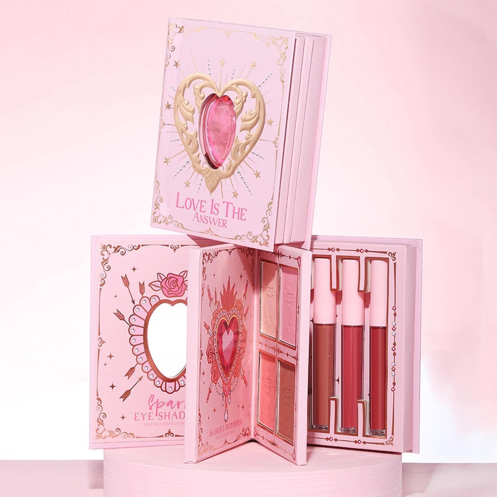 Palette di ombretti per il trucco, blush a lunga durata | Illuminante viso da viaggio per donne, amanti della bellezza, routine quotidiana, feste, matrimoni, occasioni speciali