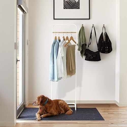 Miniatura 5 de JEFEE Perchero para colgar ropa, perchero simple para exhibición de almacenamiento de ropa, perchero de metal resistente, perchero para colgar ropa