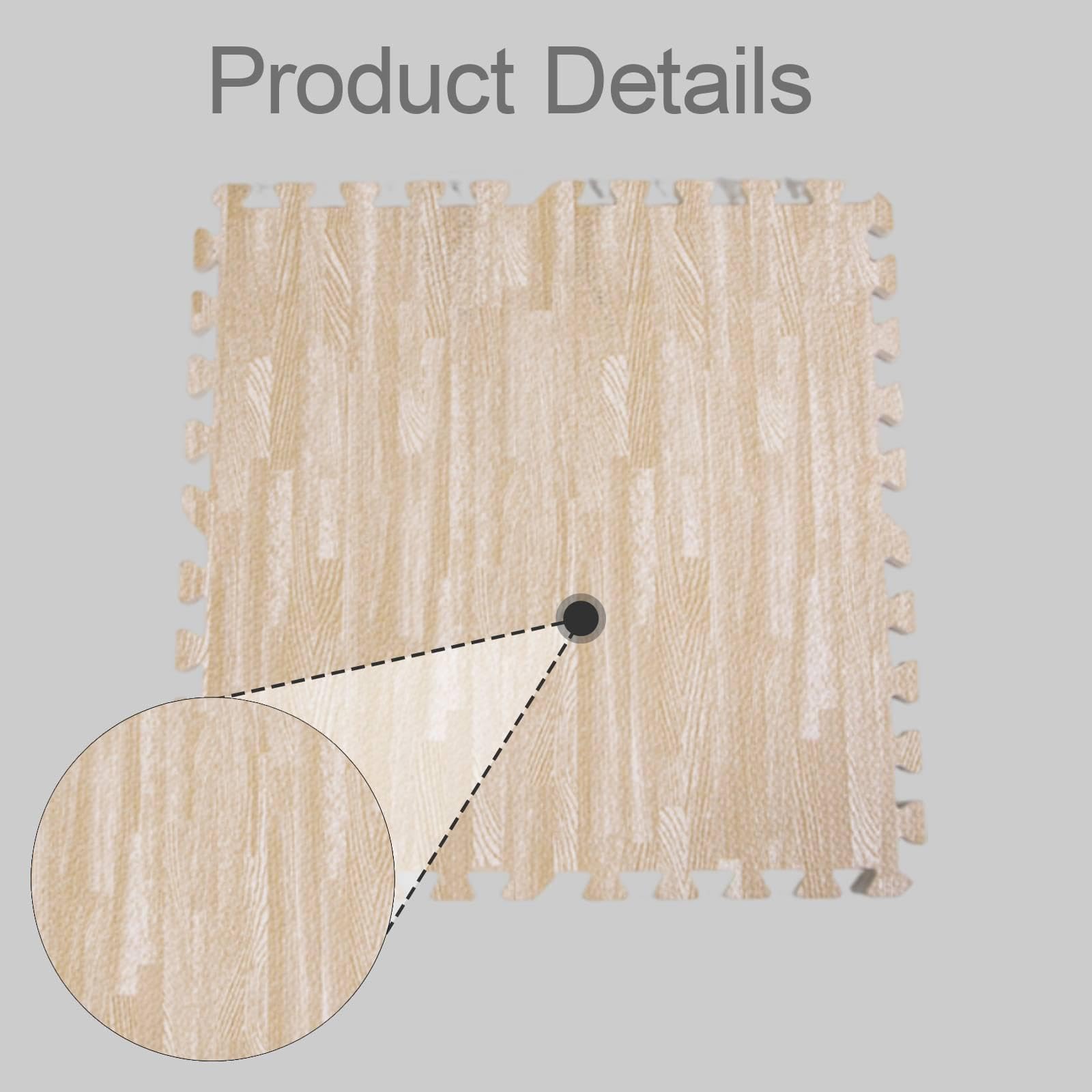 10 Stück Bodenmatte Schaumstoff Fliesen Matte Kinder Spielmatten Puzzle Krabbelmatte Bodenplatten mit Anpassbarer Fläche Und Leichter