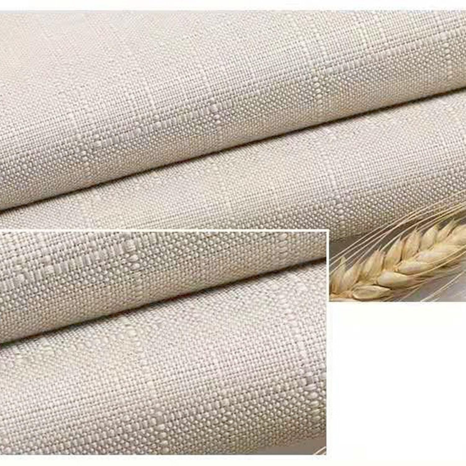 ELYSYSRL Outdoor Bench Cushion Cover 120 x 40 140 x 45 150 x 40 for Long Window Seat with Zipper, Linen Fabric, 5CM Thick, Patio Porch Swing Cushion Covers Replacement Only(Beige,110x50x5cm) — image 1