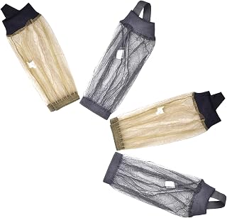 ROMISBABA 2 Pares Cubrezapatos para Exteriores Medias de Malla Protectoras para Piernas para Camping Senderismo y Parque Verde y Negro