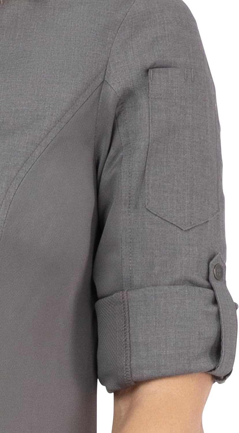 Chef Works Womens Seville Shirt with Mesh Panels - Image 6