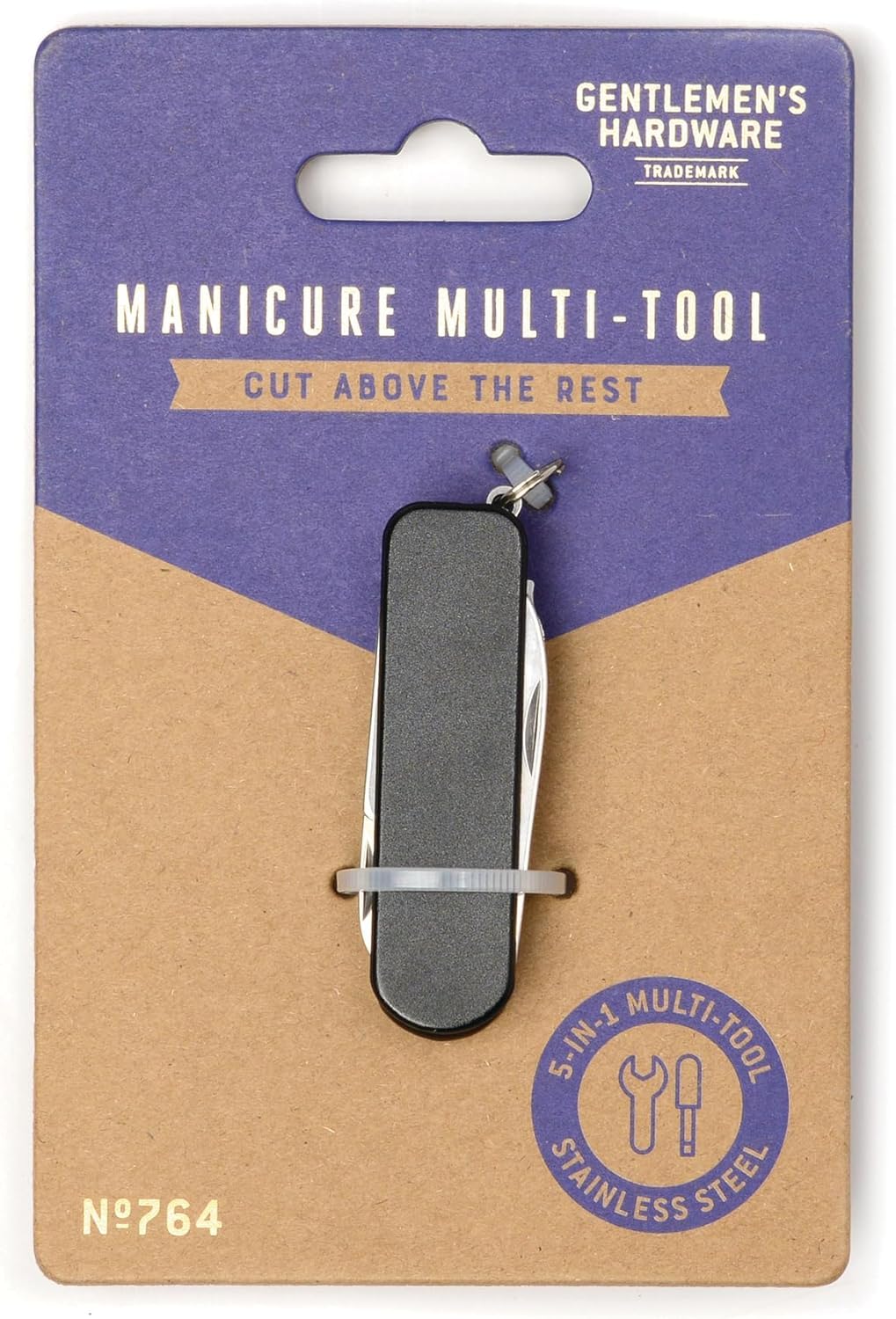 Gentlemen’s Hardware Title: Manicure Multi-Tool – 5 Functions, Compact & Portable, Stainless Steel